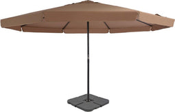 vidaXL - Parasol - met - draagbare - voet - taupe