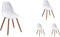 Set van 4 PP tuinstoelen - 50 x 55 x 85,5 cm