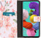 iMoshion Hoesje Geschikt voor Samsung Galaxy A51 Hoesje Met Pasjeshouder - iMoshion Design Softcase Bookcase - Wit / Roze / Blossom Watercolor