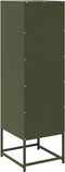vidaXL - Hoge - kast - 36x39x123 - cm - koudgewalst - staal - olijfgroen