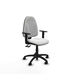 Piqueras y Crespo B1D01RN - Bureaustoel - Verstelbare hoogte met armleuning - Wit