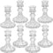 SuproBarware ZT-SHORT8 - Kandelaarhouders - 8 stuks set van taps toelopende en streep kandelaars (8 stuks)