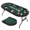 Coast Opvouwbare Pokertafel - Voor 8 Spelers - Gevoerde Armsteun & Bekerhouders - Zwart