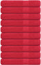 vidaXL - Handdoeken - 10 - st - 100x200 - cm - 360 - g/m² - 100% - katoen - rood