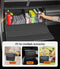 Kofferbakorganizer, leer, organizer, kofferbakbox, instelbaar, opvouwbaar,31 x 33 x 38 cm (zwart, 32