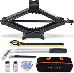 Membeli Autokrik - Schaarkrik 2000 kg - Complete bandenwissel set - Zwart