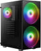 Aerocool Python - PC Tower-hoes - Voor ATX / Micro ATX / Mini ITX - A-RGB met glas - Zwart
