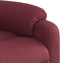 Fauteuil verstelbaar stof wijnrood