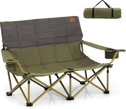 Coast Oversized Campingstoel - 2-persoons - 300 kg - 149 x 70 x 80 cm - Blauw