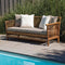 Exotan Bamboo Tuinbank Incl Kussens - Bamboe - Naturel - 86x185x80