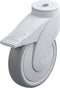 Blickle LWG-TPA 126KF-11-FI (LWG-TPA 126K-11-FI-FK) Zwenkwiel met rem Wieldiameter: 125 mm Draagvermogen (max.): 110 kg
