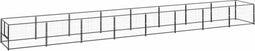 vidaXL - Hondenkennel - 8 - m² - staal - zwart