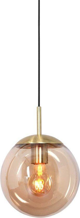 Steinhauer Bollique - hanglamp - amberkleurig glas - Ø 25cm - E27 - 3497ME