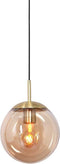 Steinhauer Bollique - hanglamp - amberkleurig glas - Ø 25cm - E27 - 3497ME