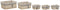 Basket spelset DKD Home Decor 48 x 38 x 13 cm Polyester Spiralen (5 Stuks)