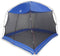 vidaXL - Camping - Muggennet - met - Deur - Blauw - voor - 5 - Personen - - - Waterdicht