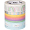 Washi tape folia hotfoil rainb 15mmx5m en 10mmx5m | Pak a 4 stuk
