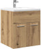 vidaXL - Wastafelkast - 41x38,5x46 - cm - bewerkt - hout - artisanaal - eikenkleur