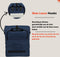 New Looxs ® Odense Single - Fietstas - Waterafstotend Polyester - 17,5 liter - Donkerblauw