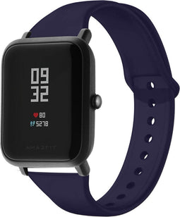 iMoshion Bandje Geschikt voor Amazfit GTS / BIP - iMoshion Siliconen bandje - Donkerblauw