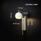 V-TAC VT-89021 - Wandlamp - 10W 1200 Lumen 3000K - Wit + Geborsteld Nikkel