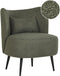 Fauteuil OTSBY Bouclé Donkergroen