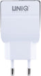 UNIQ Accessory Dual Port 2.1A thuislader - USB Type-C - Wit (CE)