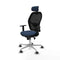 Piqueras y Crespo 1D086G2 - Bureaustoel - Hoogteverstelbaar met armleuning en hoofdsteun - Marineblauw
