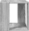 vidaXL - Salontafel - 32x32x30 - cm - bewerkt - hout - grijs - sonoma - eikenkleurig