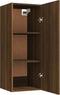 vidaXL - Wandkast - 34,5x34x90 - cm - bewerkt - hout - bruineikenkleurig