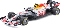 Bburago Red Bull F1 RB16B #33 Max Verstappen Formule 1 GP Turkije (Honda livery) in luxe bewaarcase met helm modelauto schaalmodel schaal 1:43