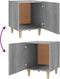 vidaXL - Nachtkastje - bewerkt - hout - grijs - sonoma - eikenkleurig