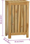 vidaXL - Wasmand - 35x25x60 cm - massief teakhout - bruin