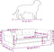vidaXL - Hondenmand - 95x55x30 - cm - fluweel - roze