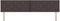 vidaXL - Hoofdbord - Diamond - Blocks - Design - Donkerbruin - 200 - cm - Stof