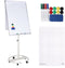 BRASQ Flipover Deluxe - Verrijdbaar - 70x100 cm - Magnetisch - Wit