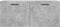 vidaXL - Wandkast - 80x36,5x35 - cm - bewerkt - hout - betongrijs