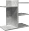 Bureau organiser 42x21,5x42 cm bewerkt hout betongrijs