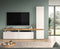Furnilux Sugar - Tv meubel - Wit melamine Wotan eiken - 30x235x190cm
