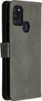 iMoshion Hoesje Geschikt voor Samsung Galaxy A21s Hoesje Met Pasjeshouder - iMoshion Luxe Bookcase - Grijs