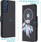 iMoshion Hoesje Geschikt voor Samsung Galaxy S21 FE Hoesje Met Pasjeshouder - iMoshion Design Softcase Bookcase - Zwart / Meerkleurig / Dreamcatcher