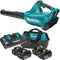 Makita DUB362PT4X 36V (2x 18V) Li-Ion accu bladblazer set (4x 5.0Ah accu) - 200 km/h