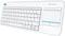 Logitech K400 Plus - Draadloos Toetsenbord QWERTY - Spaans - Wit