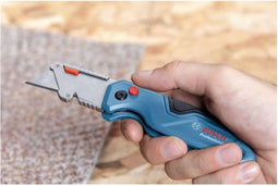 Bosch Professional 1600A016BL - Klapmes - Ergonomisch ontwerp met reservemesjes - Kleurloos