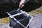 Hozelock Pond Vac - vuilwaterfilter - aluminium frame - uitneembare filterzak