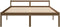 vidaXL - Seniorenbed - massief - grenenhout - honingbruin - 200x200 - cm