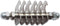 Mars Coat-King Vervangende Bladenset - 6 Haken - 5 mm Afstand - Roestvrij Staal - Voor Ruwharige Honden
