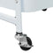 vidaXL - Opbergtrolley - 3-laags - 42x41,5x77 - cm - staal - wit