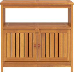 vidaXL - Tuinwandtafel - 80x35x75 - cm - massief - acaciahout