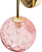 ANADYR - Wandlamp set van 2 - Goud/Roze - Glas/Metaal
